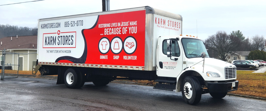KARM Stores Donation Truck