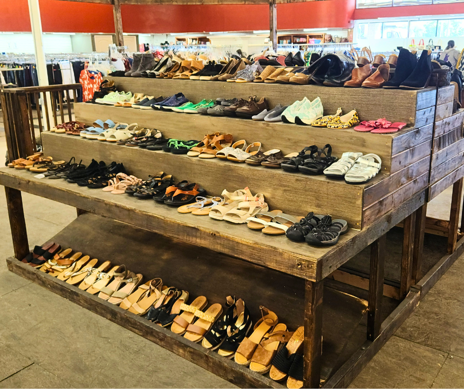 Shoe Display at KARM Stores Limited on Clinton Highway in Knoxville