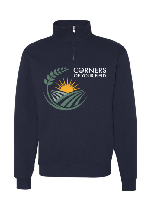 Corners of Your Field 1/4-Zip Navy Sweatshirt