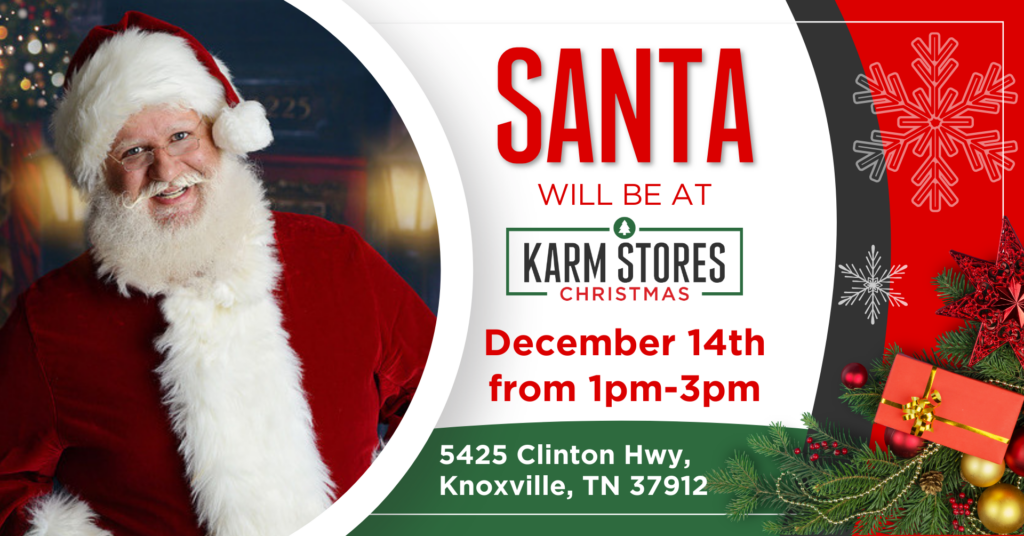 Santa at KARM Stores Christmas announcement